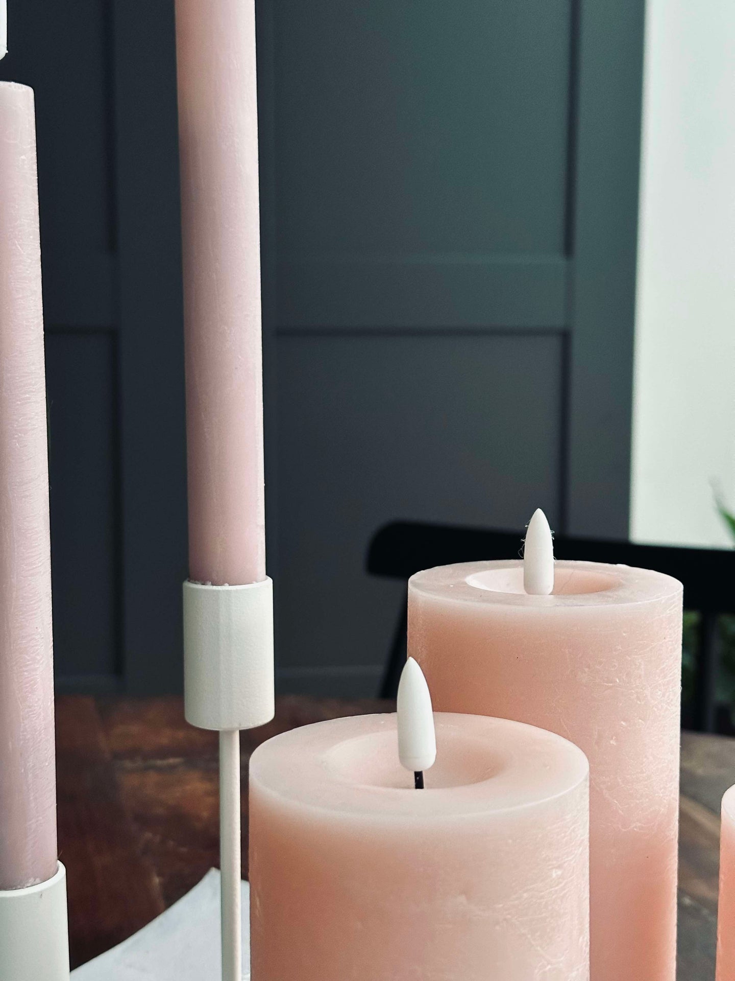 LED-lys pakke med 9 LED-lys - Rosa