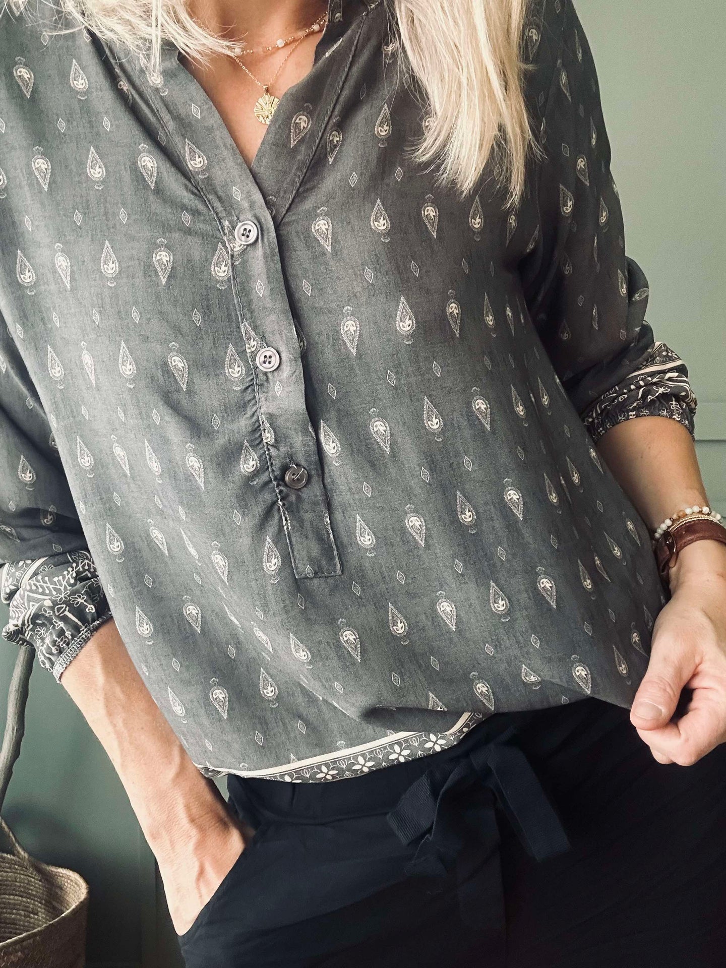 Bluse Ella Grey