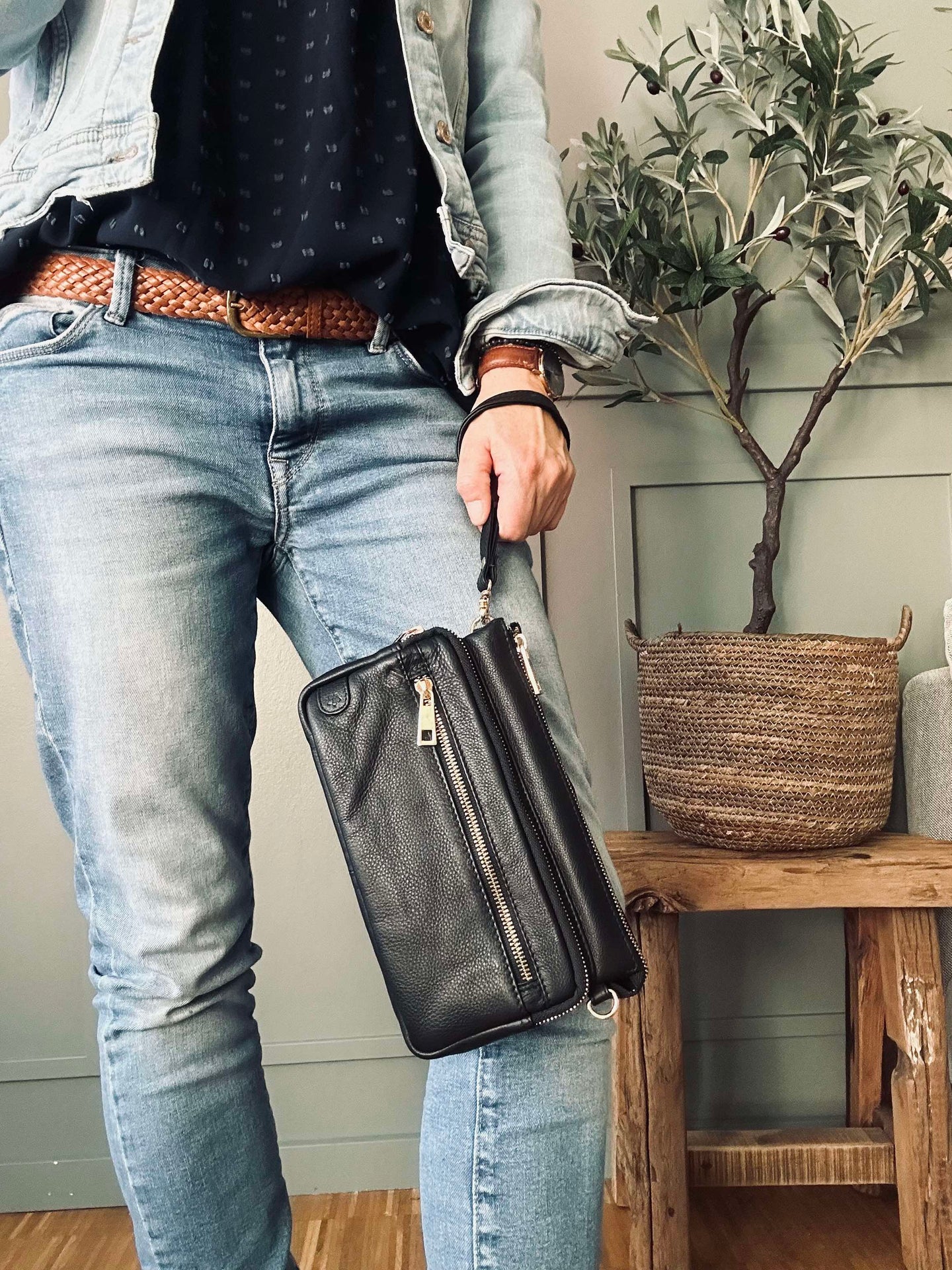Clutch Deluxe – Svart / Gull