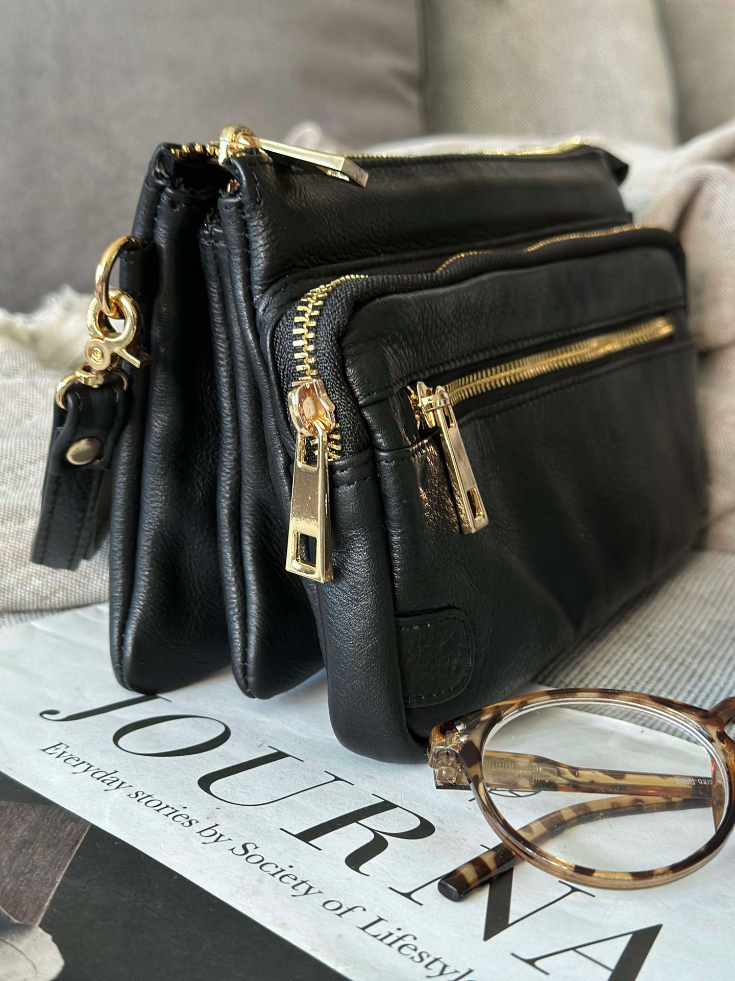 Clutch Deluxe – Svart / Gull