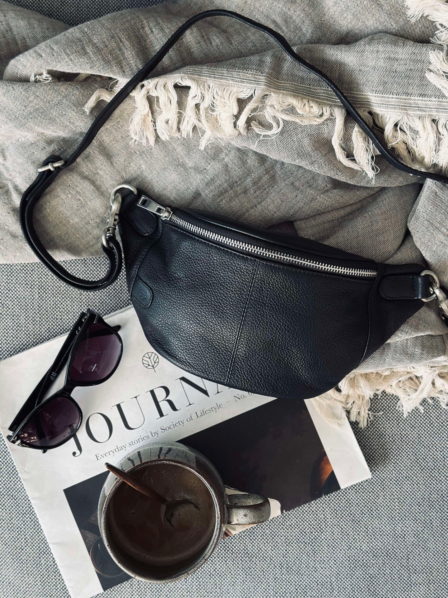 Bumbag Molly - Svart / sølv