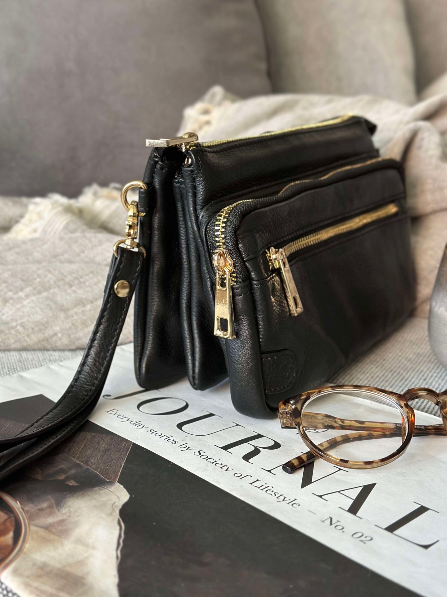 Clutch Deluxe – Svart / Gull