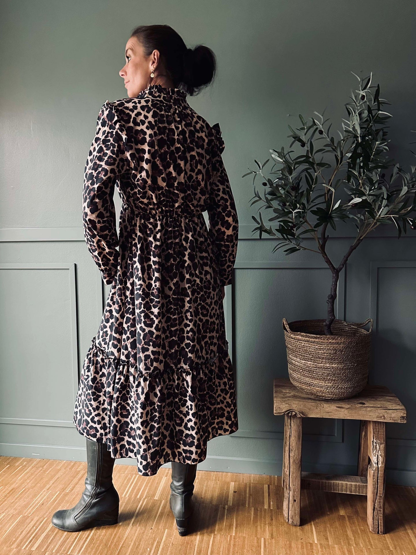 Kjole Leopard - S/M