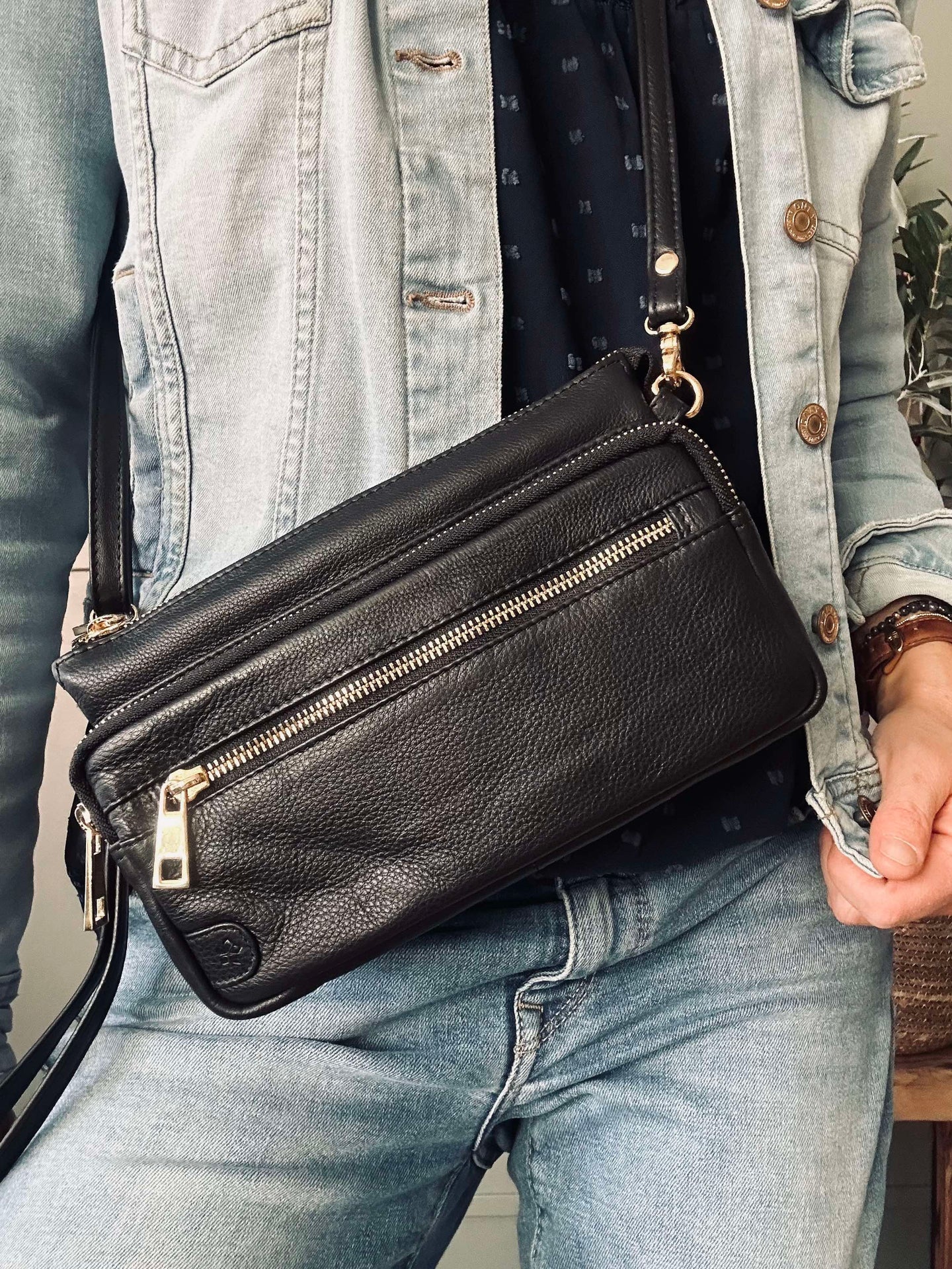 Clutch Deluxe – Svart / Gull