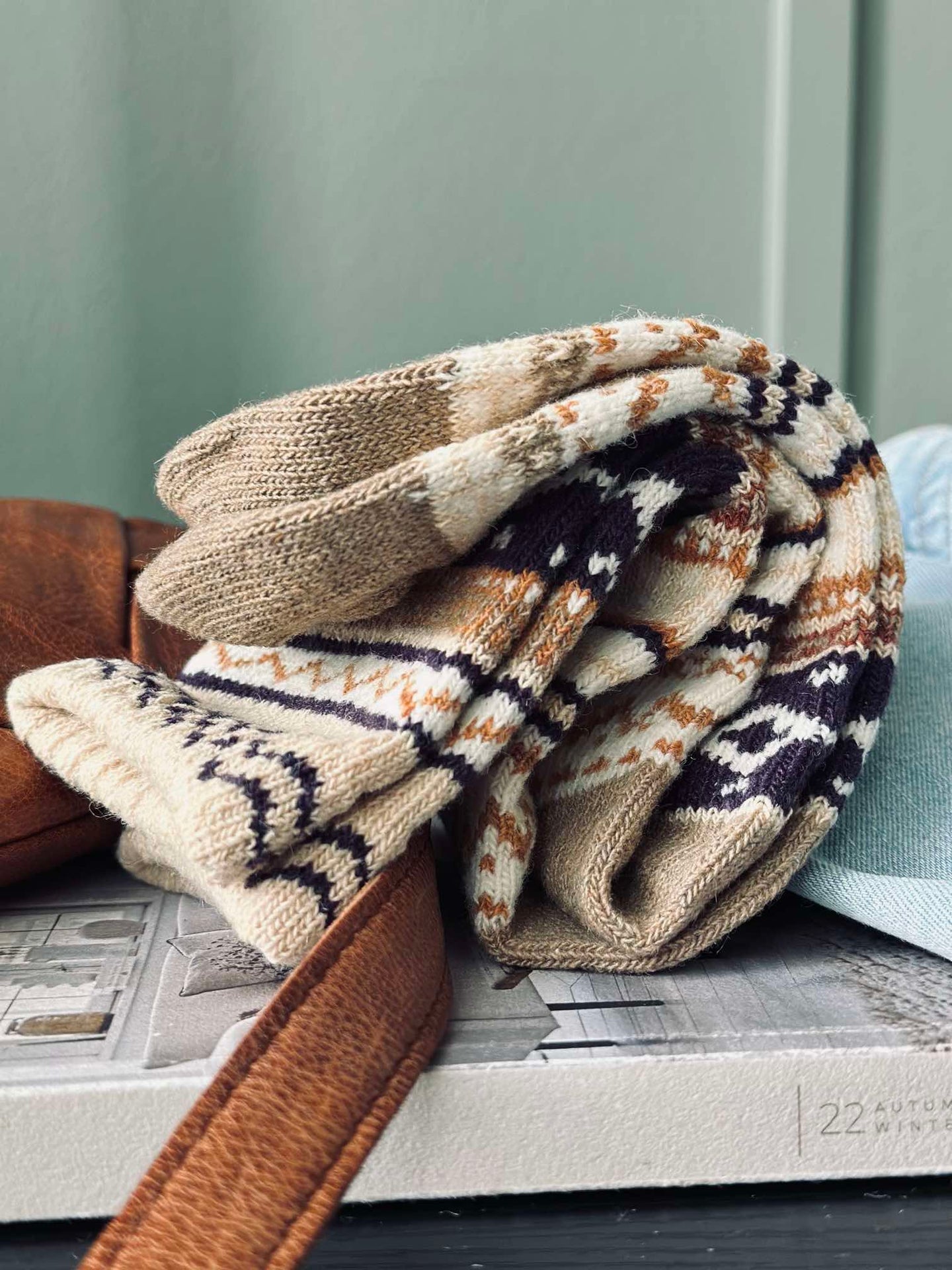 Sokker i flotte farger - Beige mix