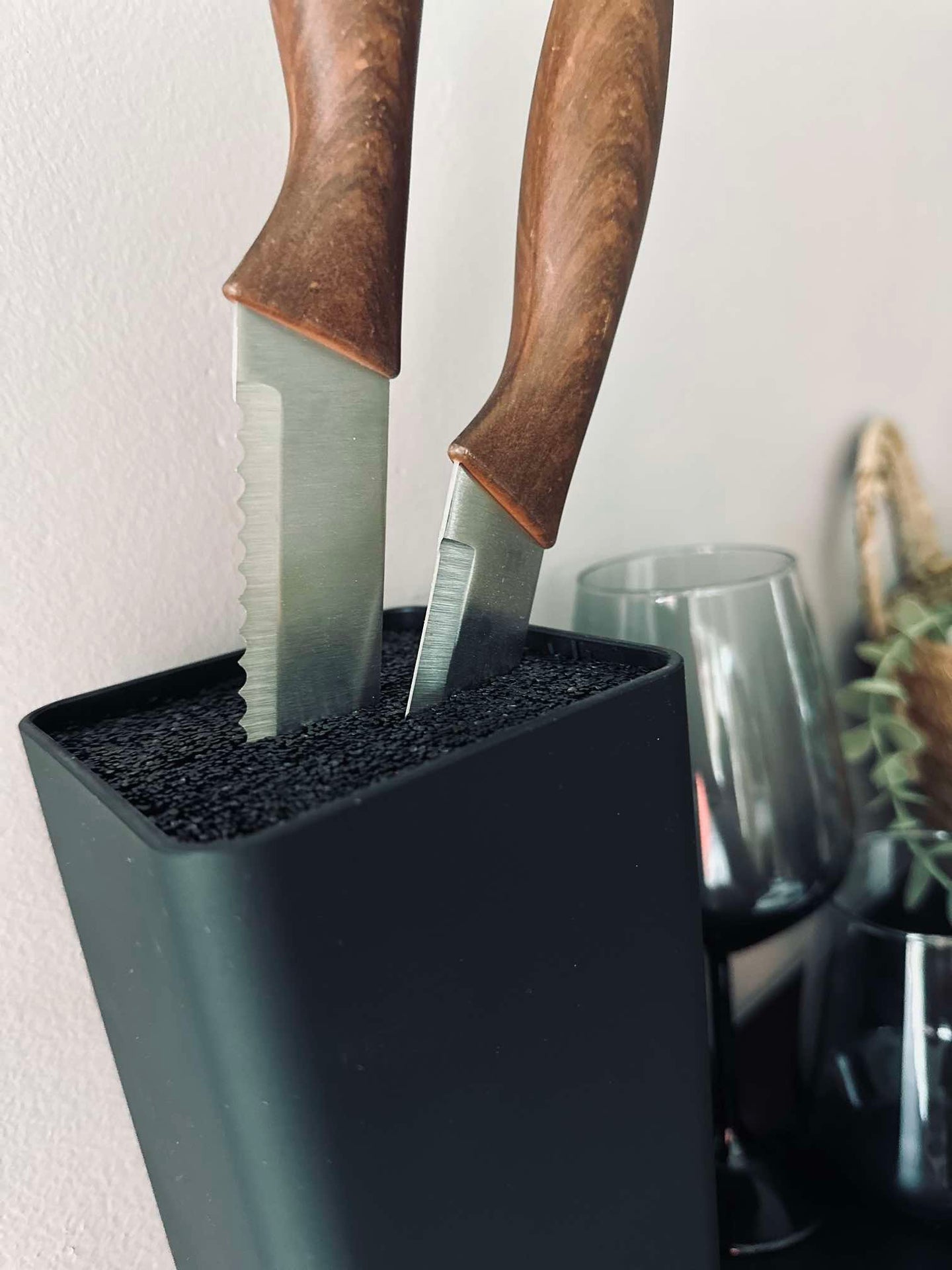 Knivblokk - Matt svart