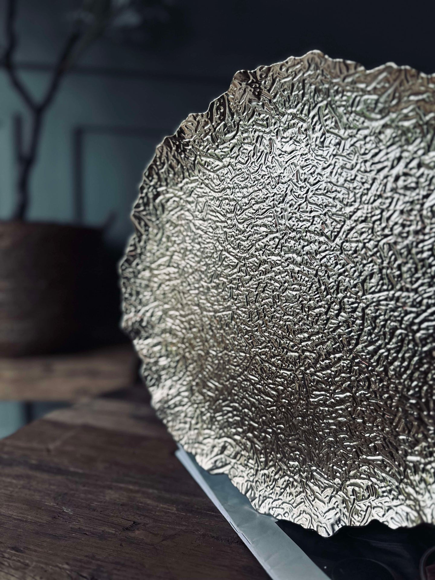 Fat / dekketallerken - Gull