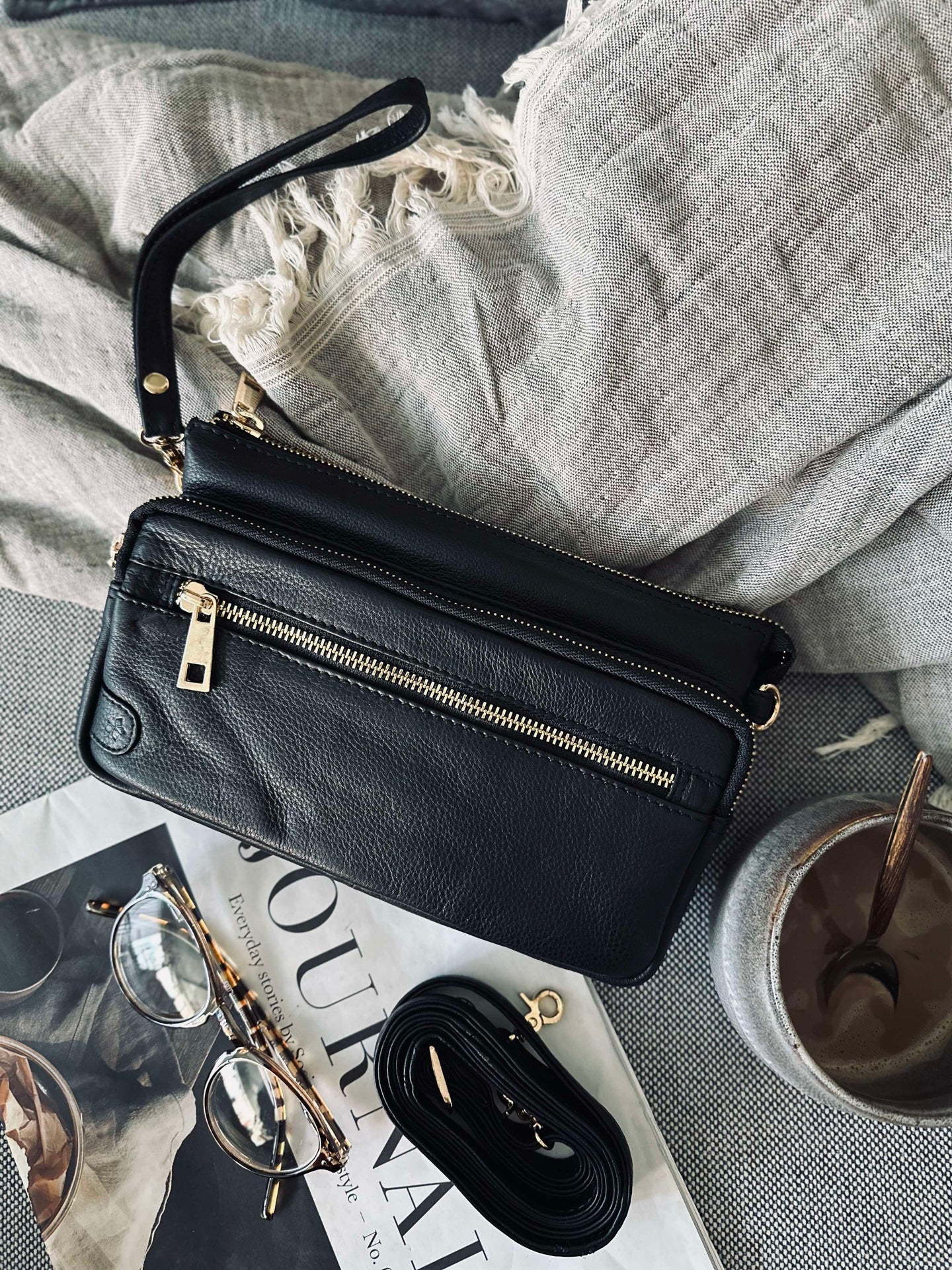 Clutch Deluxe – Svart / Gull