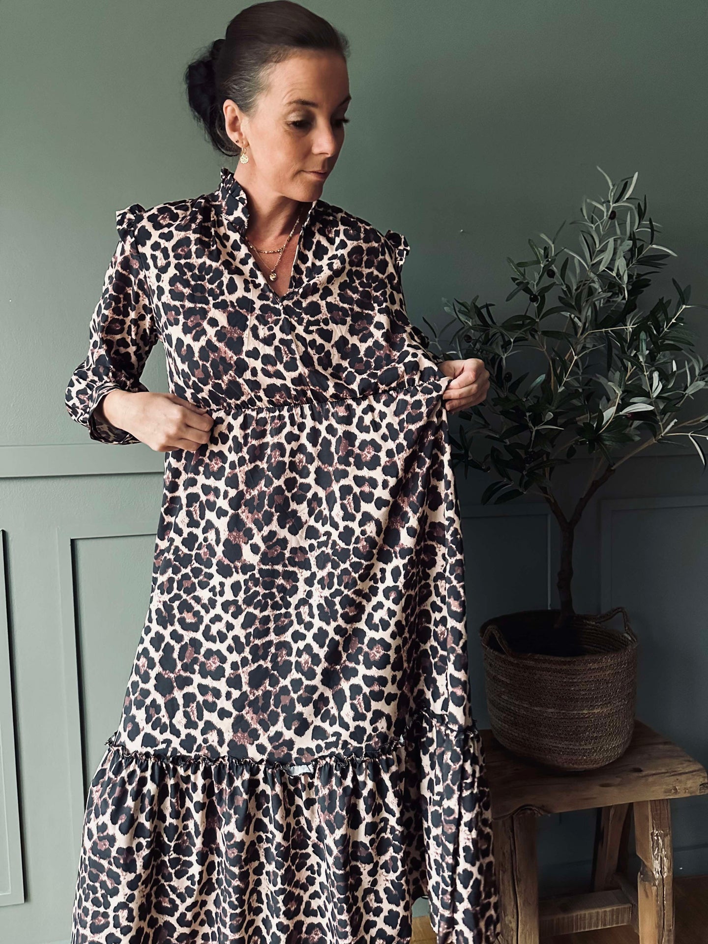Kjole Leopard - S/M