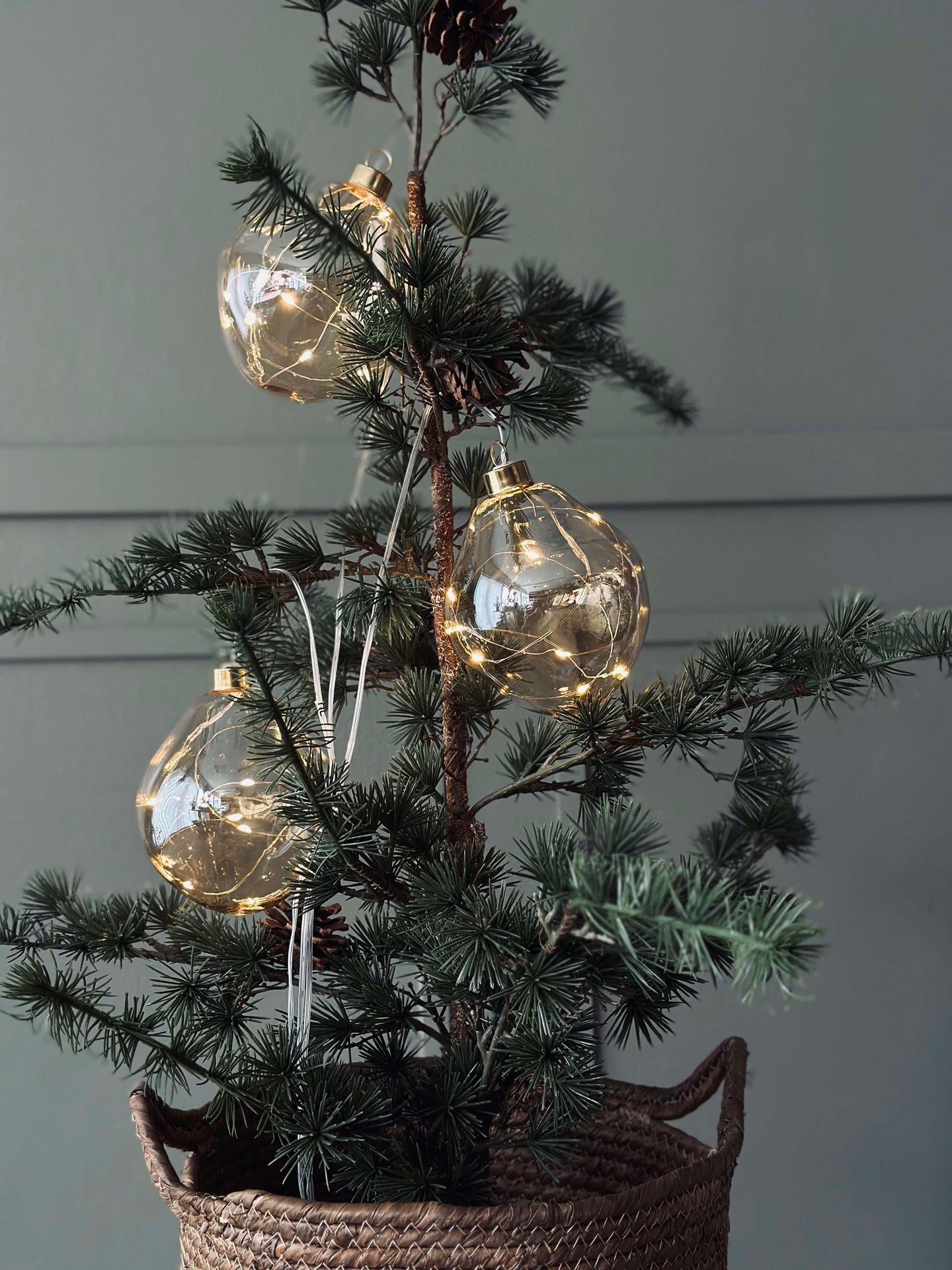 LED-lyskuler Golden - Sett med 3 stk