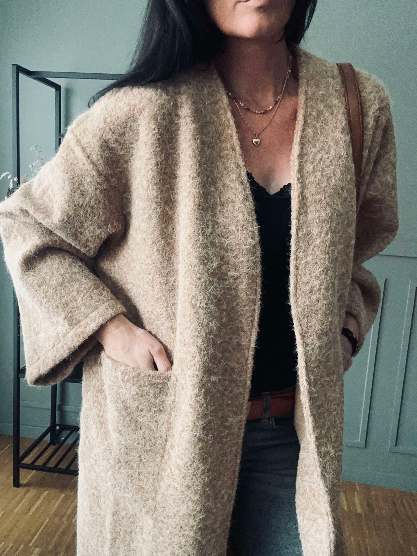 Jakke Belina - Oversize Camel