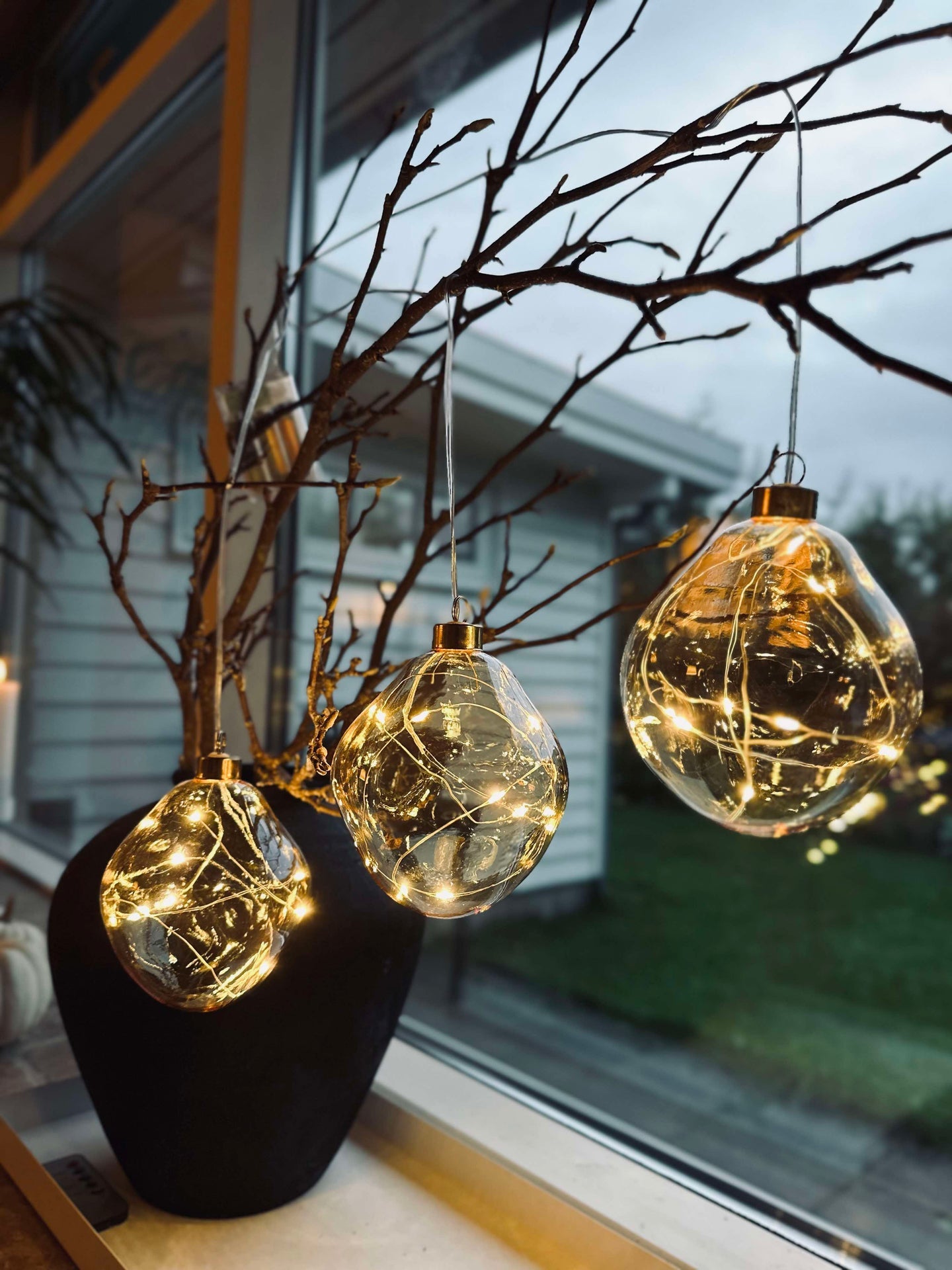 LED-lyskuler Golden - Sett med 3 stk