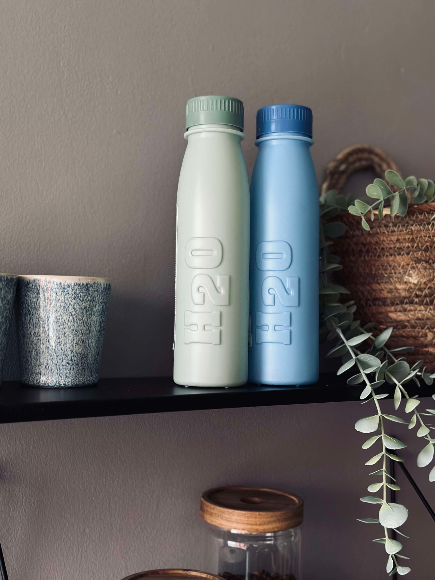 Drikkeflaske H2O 500 ml - Grønn / Blå Mix