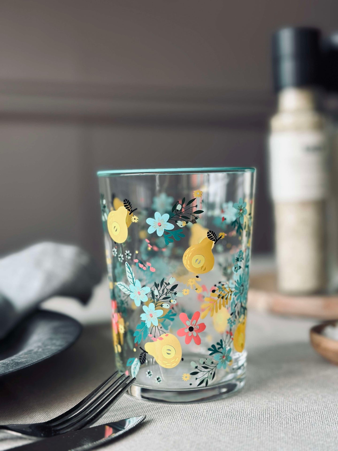 Drikkeglass FLORA - Sett med 4 glass