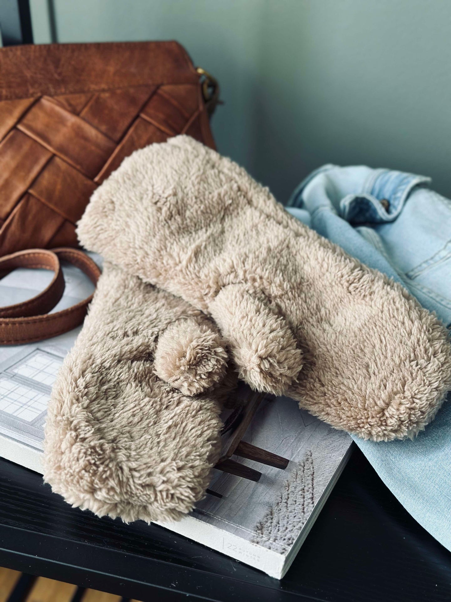 Luffer - Brown fleece