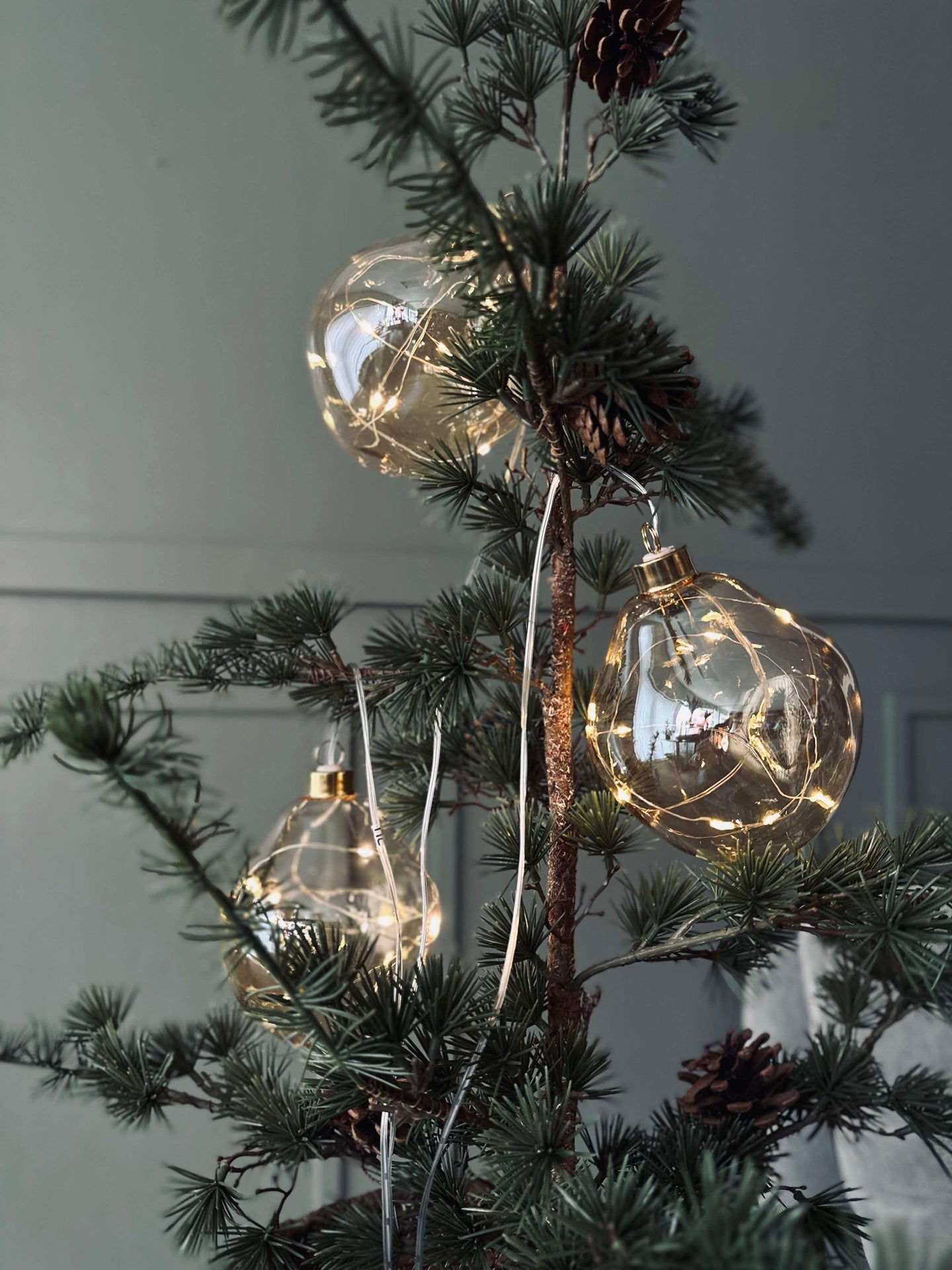 LED-lyskuler Golden - Sett med 3 stk