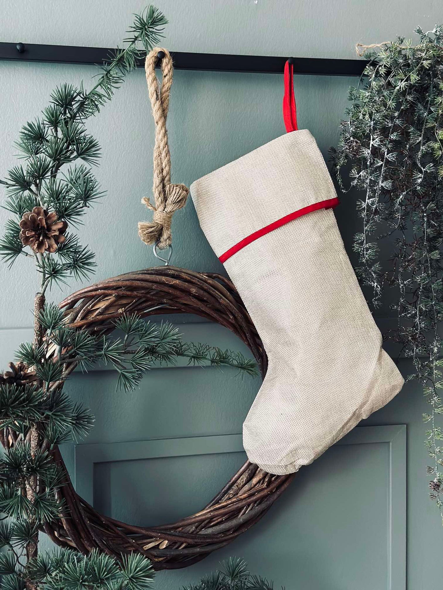 Julestrømpe med nisser