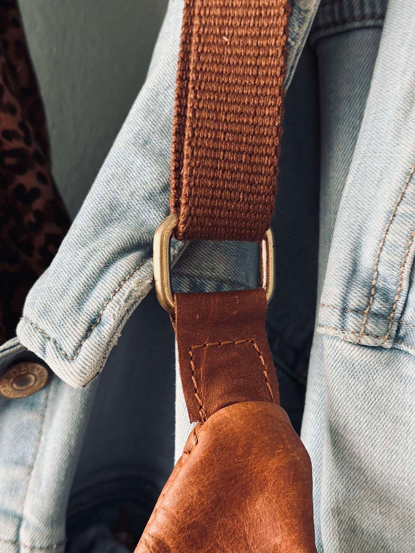Bumbag Oline Cognac buffelskinn