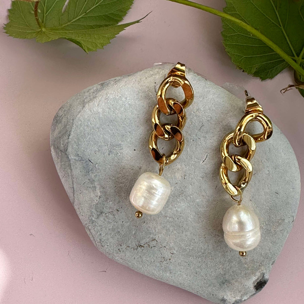 Øreringer Elsa 18k forgylt