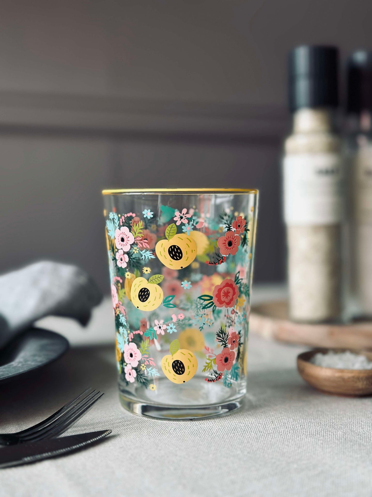 Drikkeglass FLORA - Sett med 4 glass