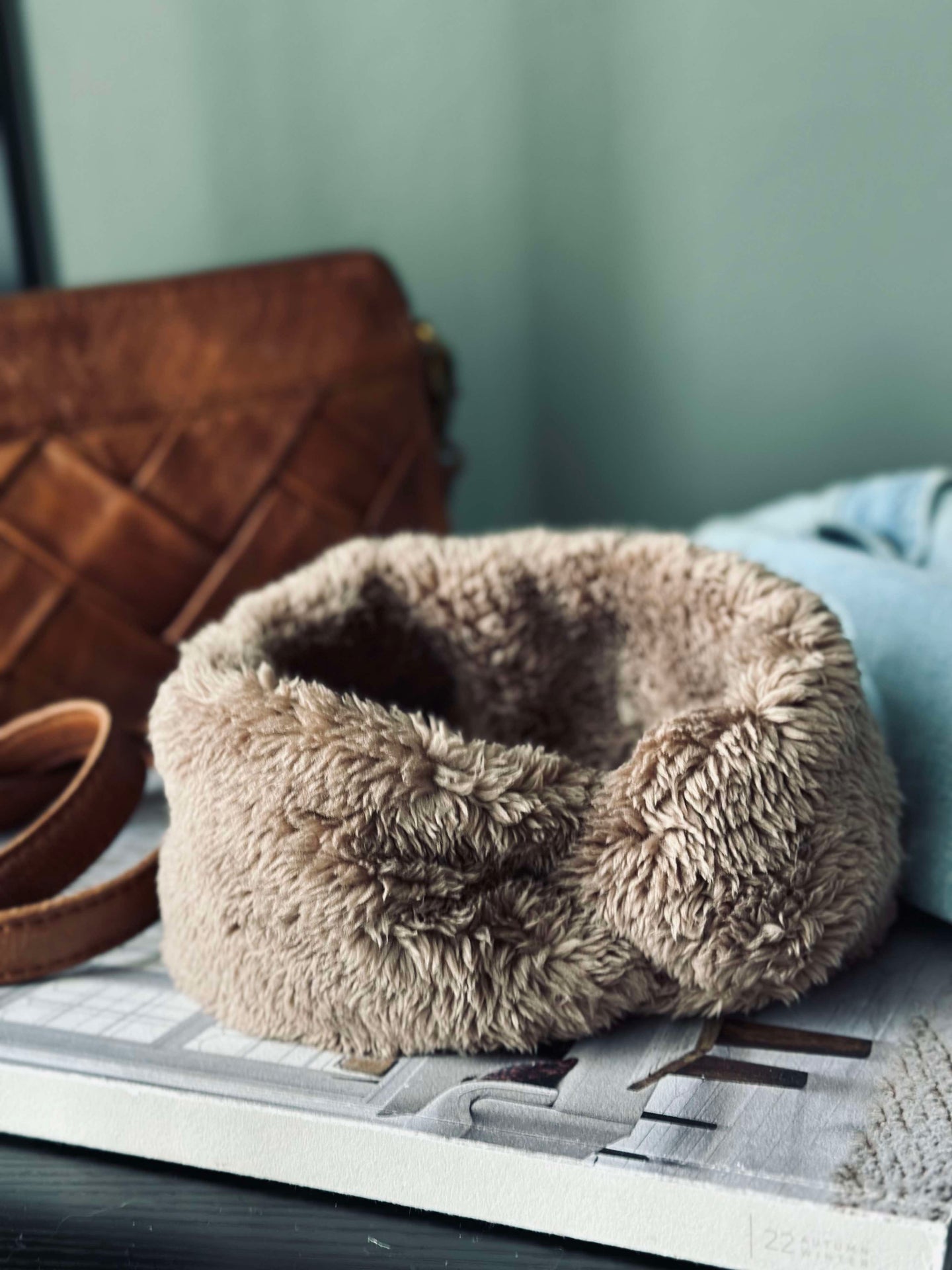 Pannebånd Fleece - Brown