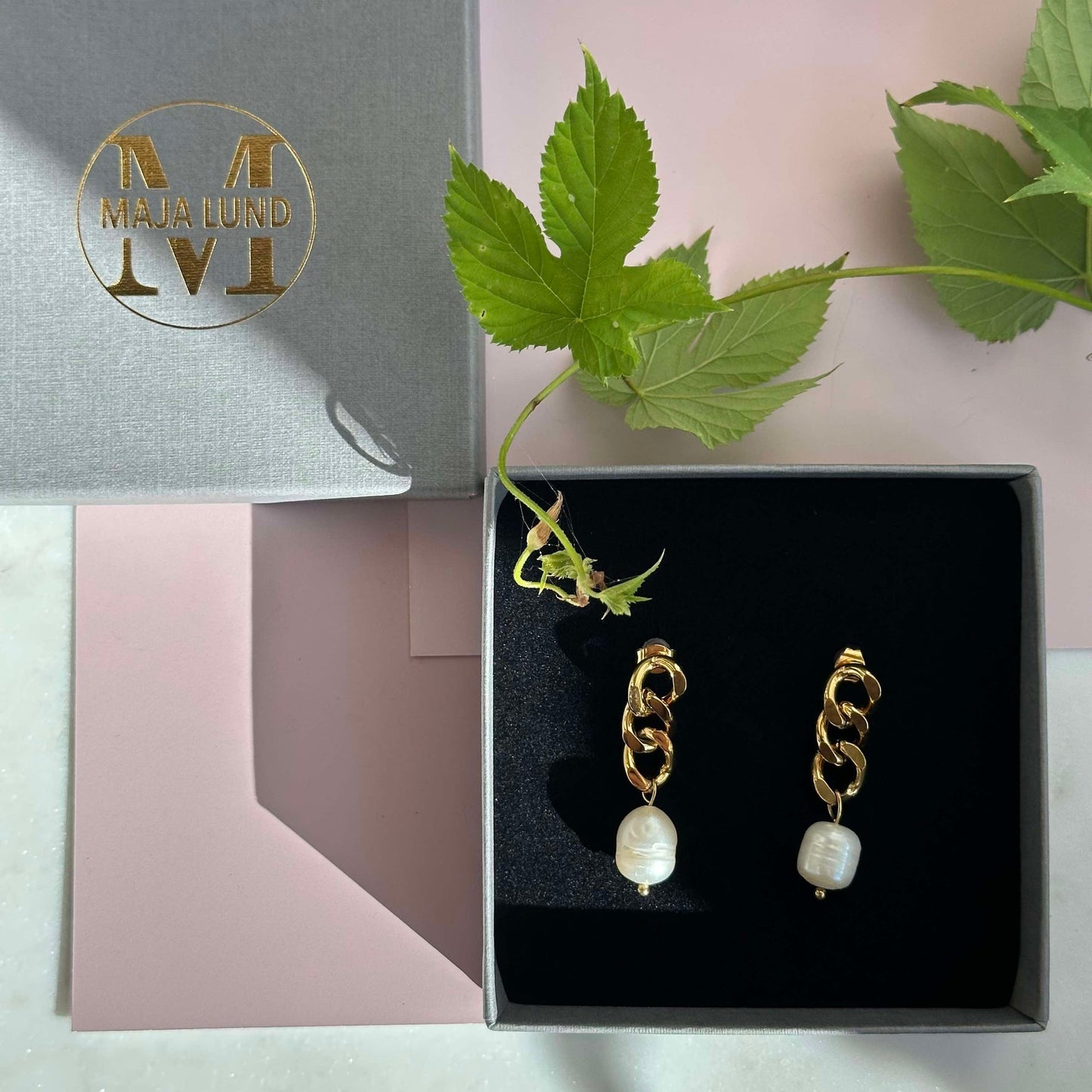 Elsa 18k gullbelagt øredobber