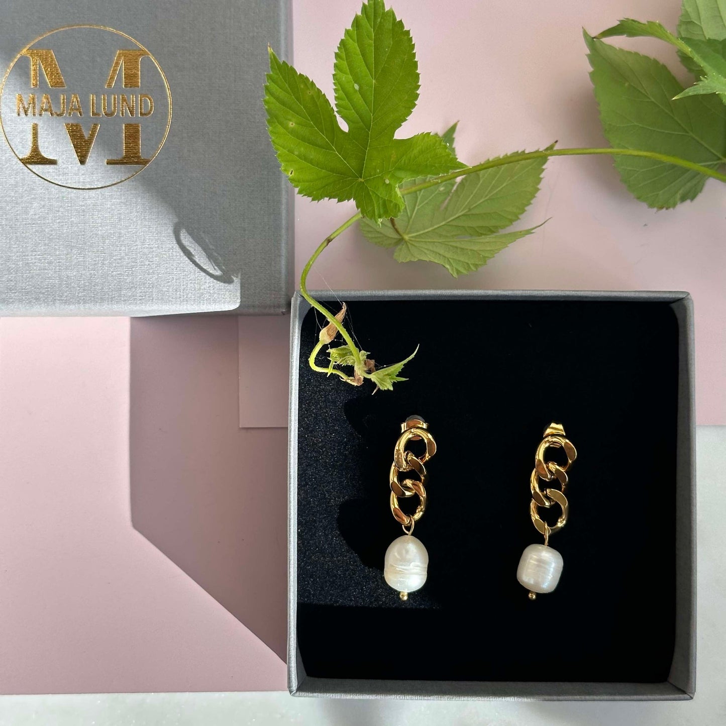 Elsa 18k gullbelagt øredobber