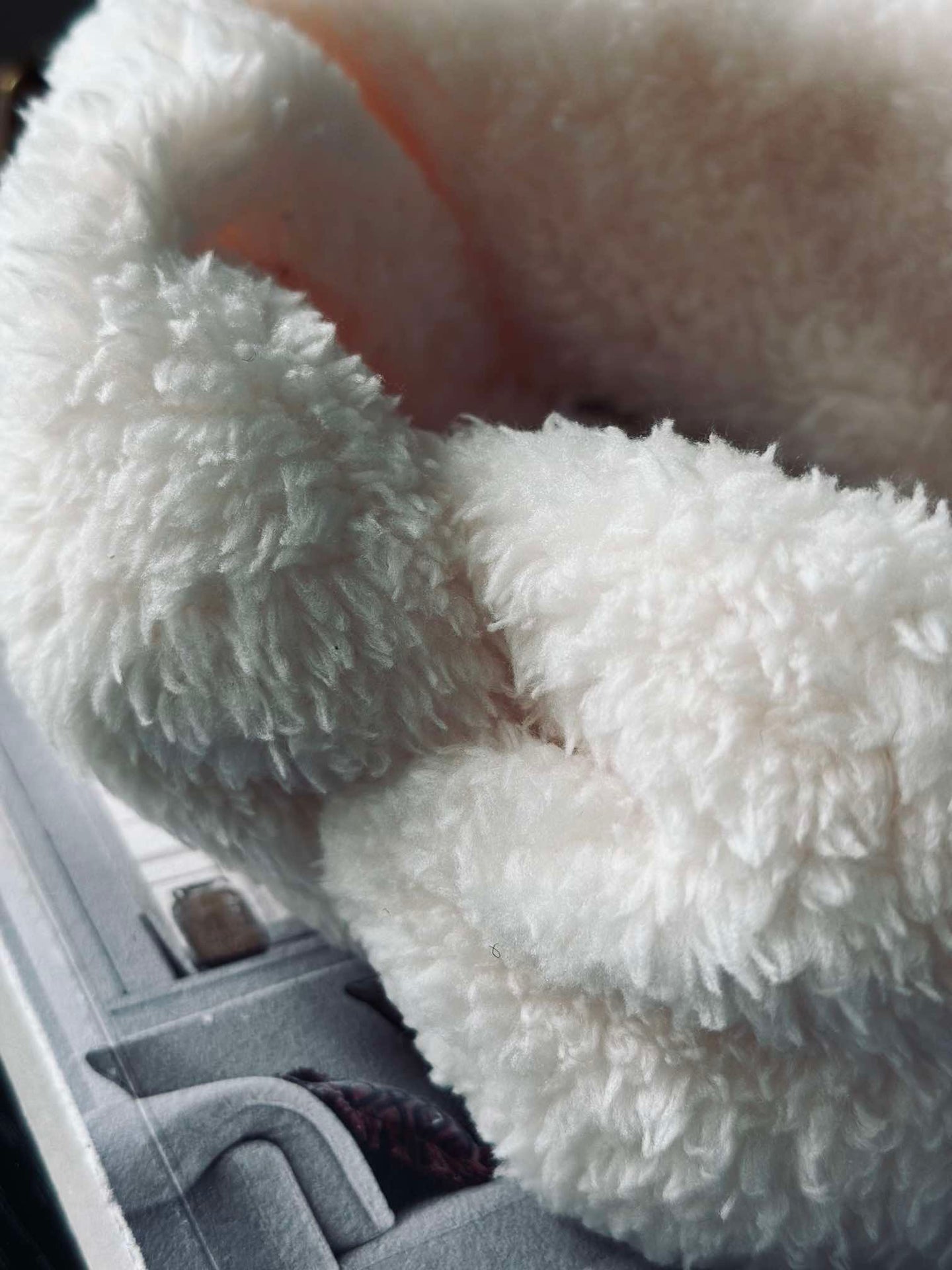 Pannebånd Fleece - White
