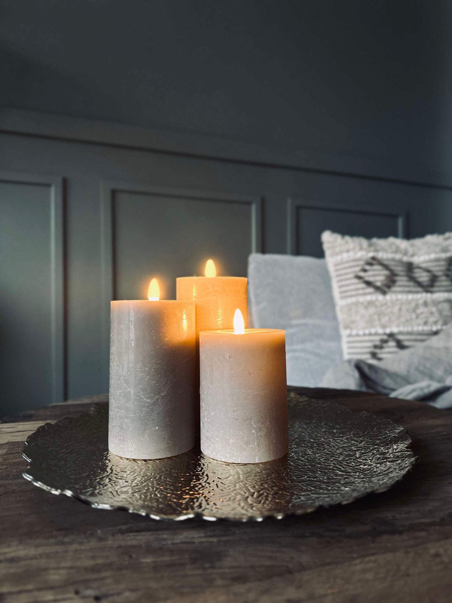 Fat / dekketallerken - Gull