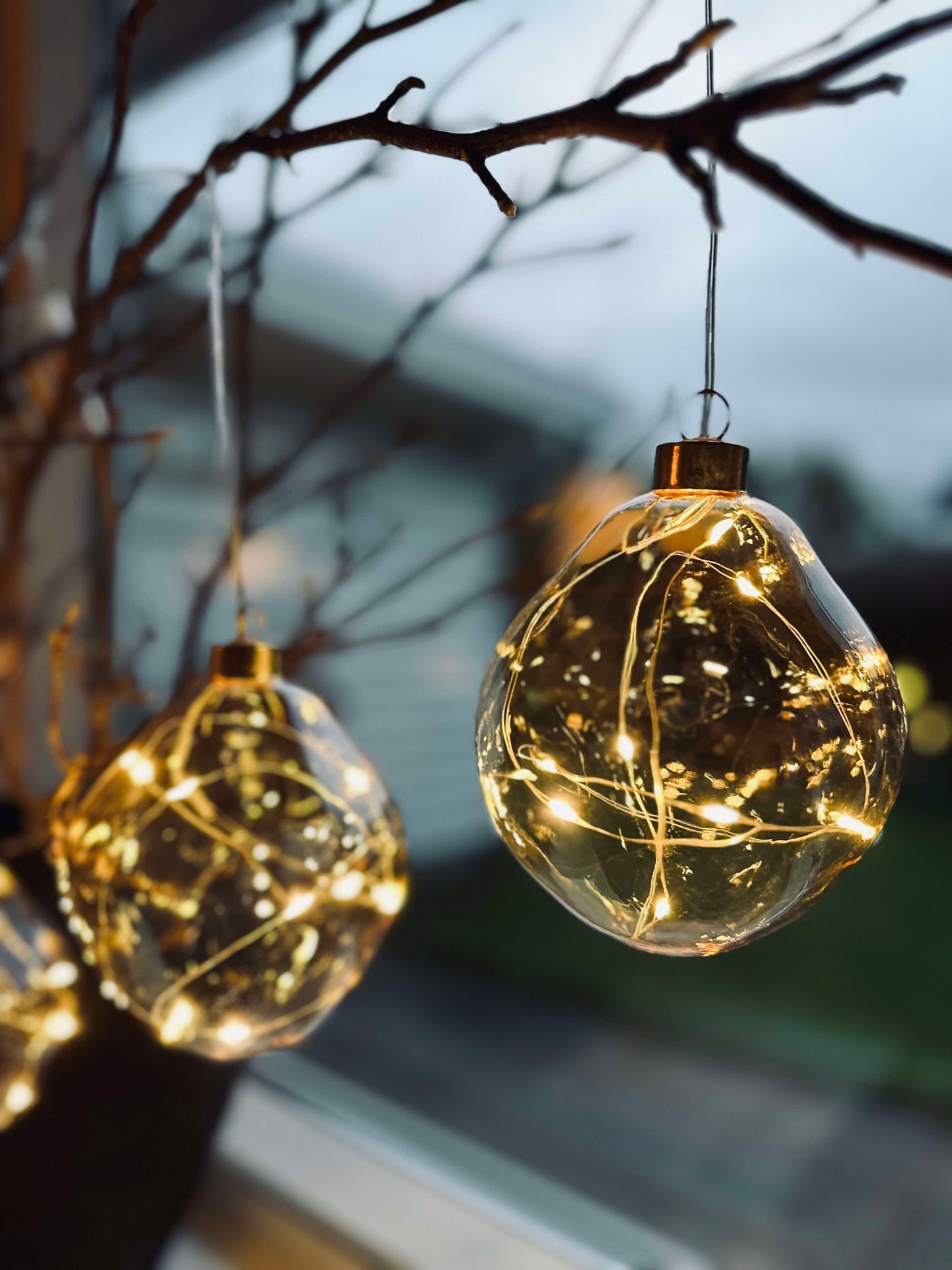 LED-lyskuler Golden - Sett med 3 stk