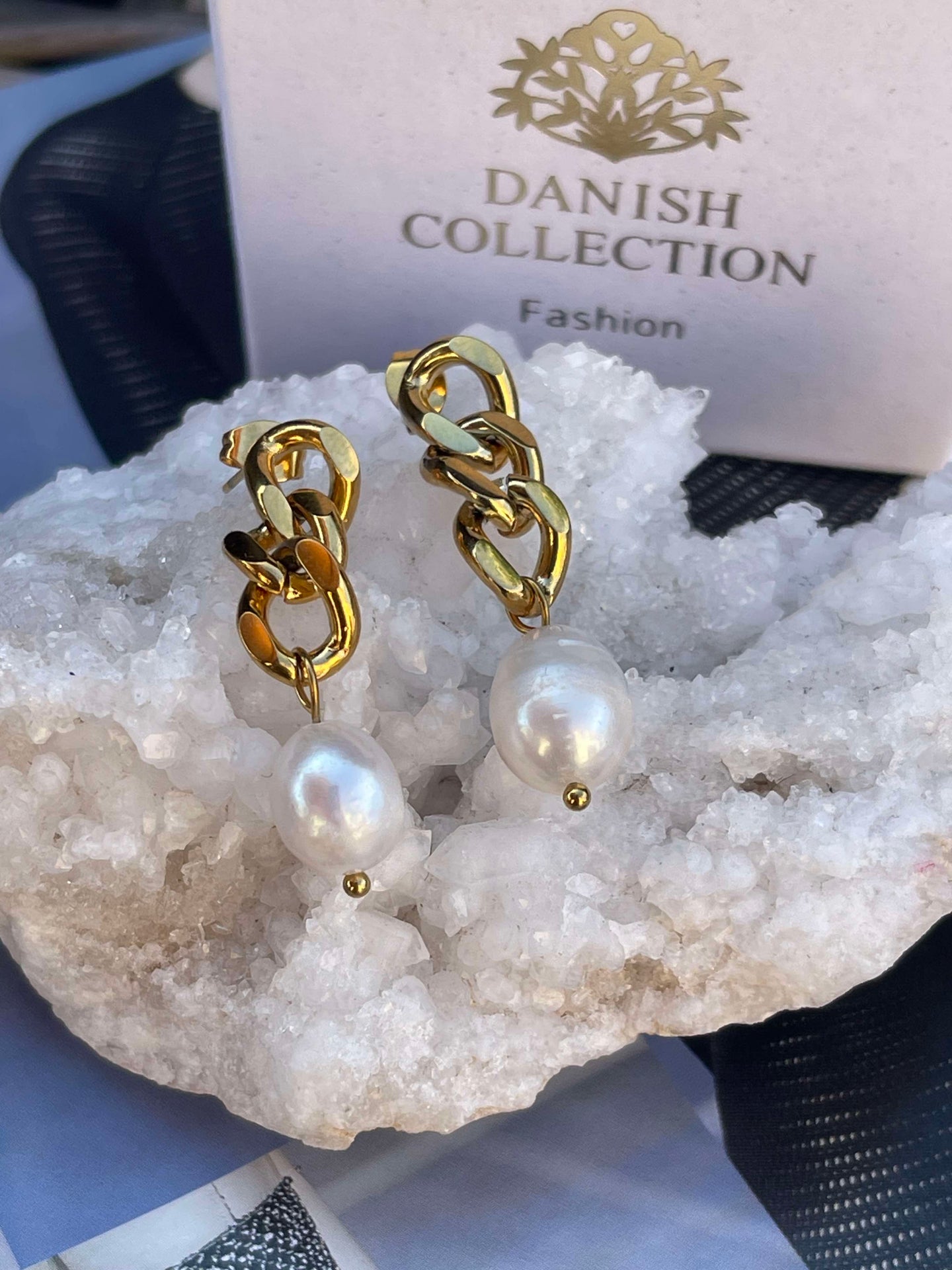 Elsa 18k gullbelagt øredobber