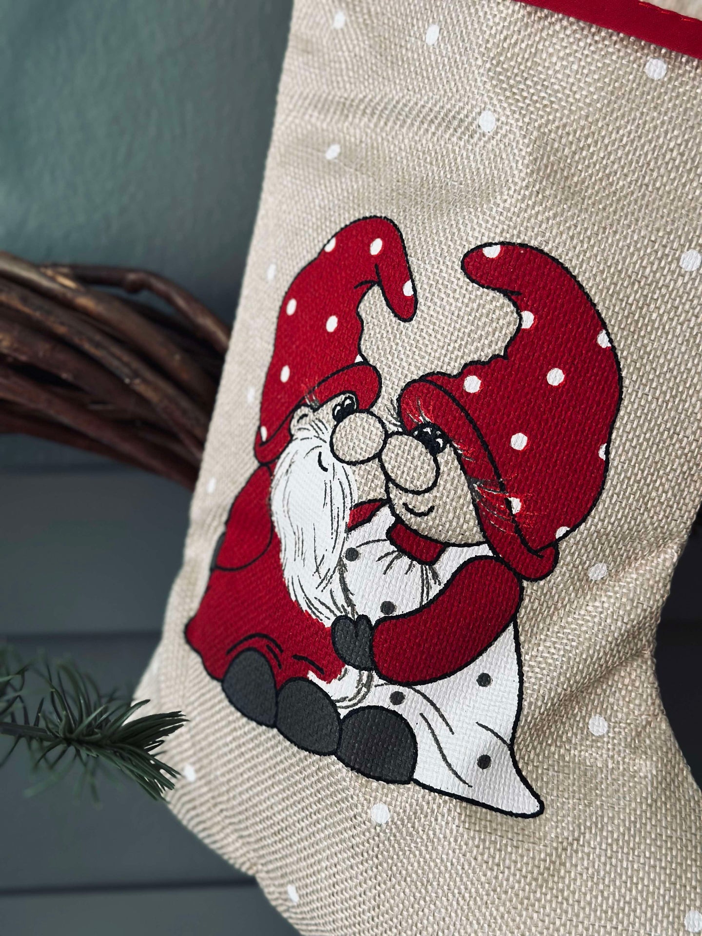 Julestrømpe med nisser