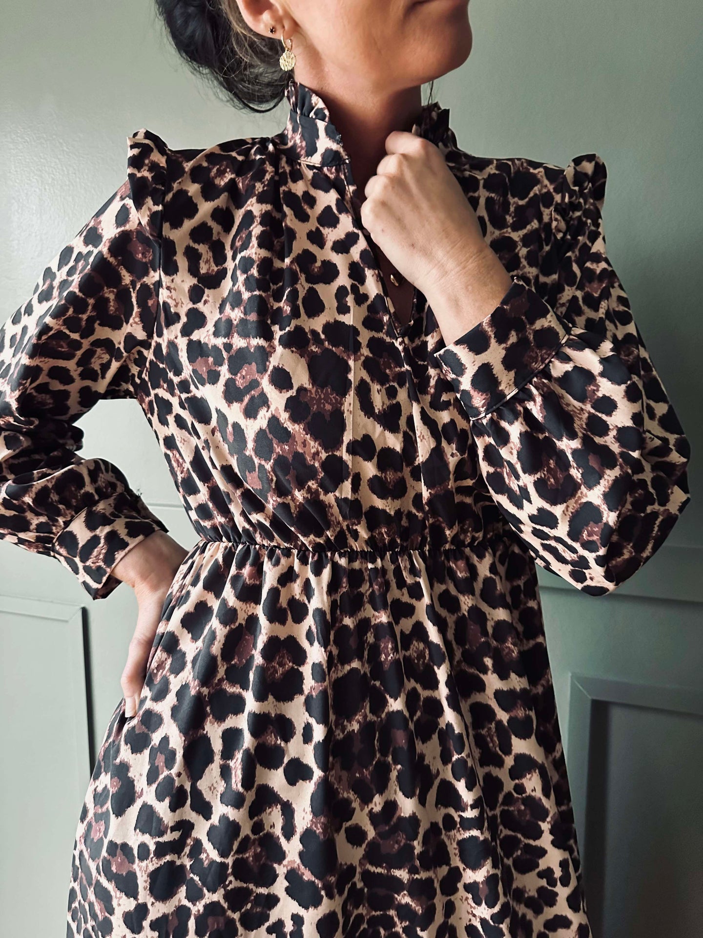Kjole Leopard - S/M