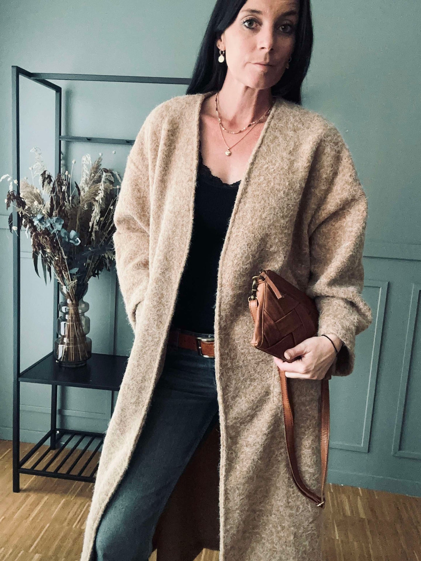 Jakke Belina - Oversize Camel