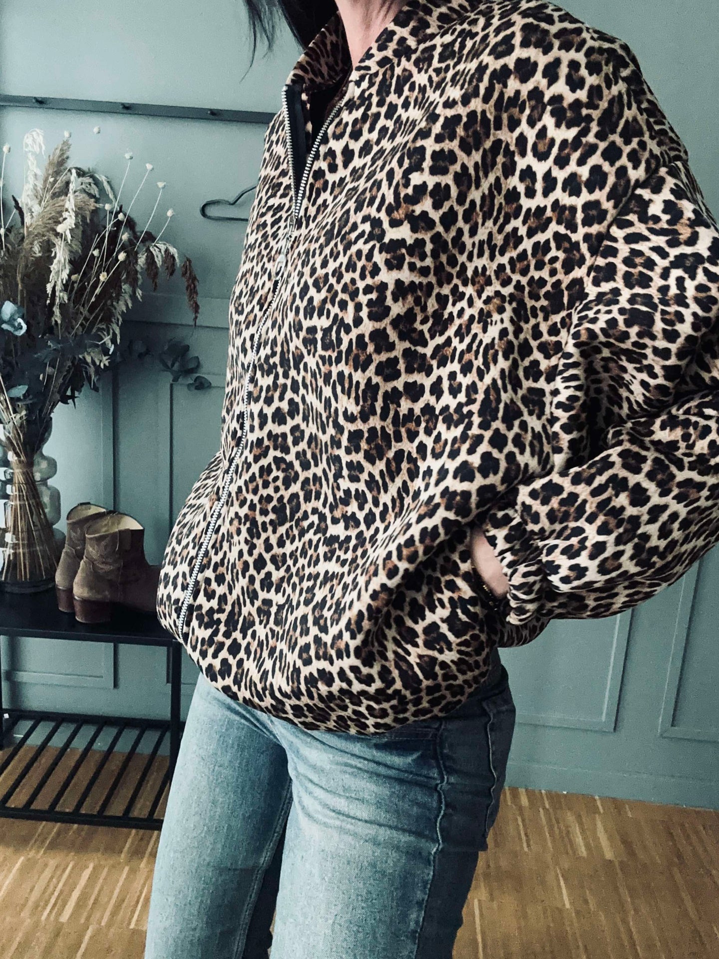 Kul leopardjakke
