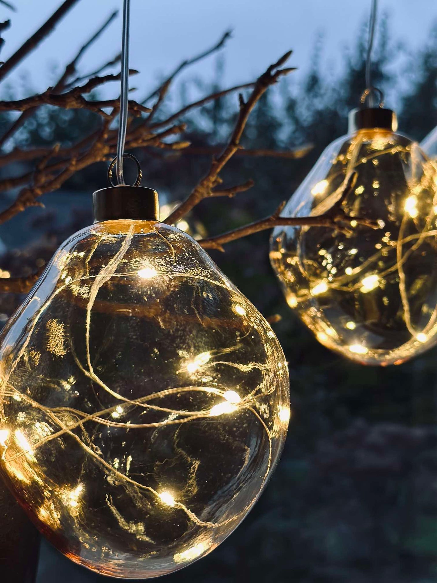 LED-lyskuler Golden - Sett med 3 stk