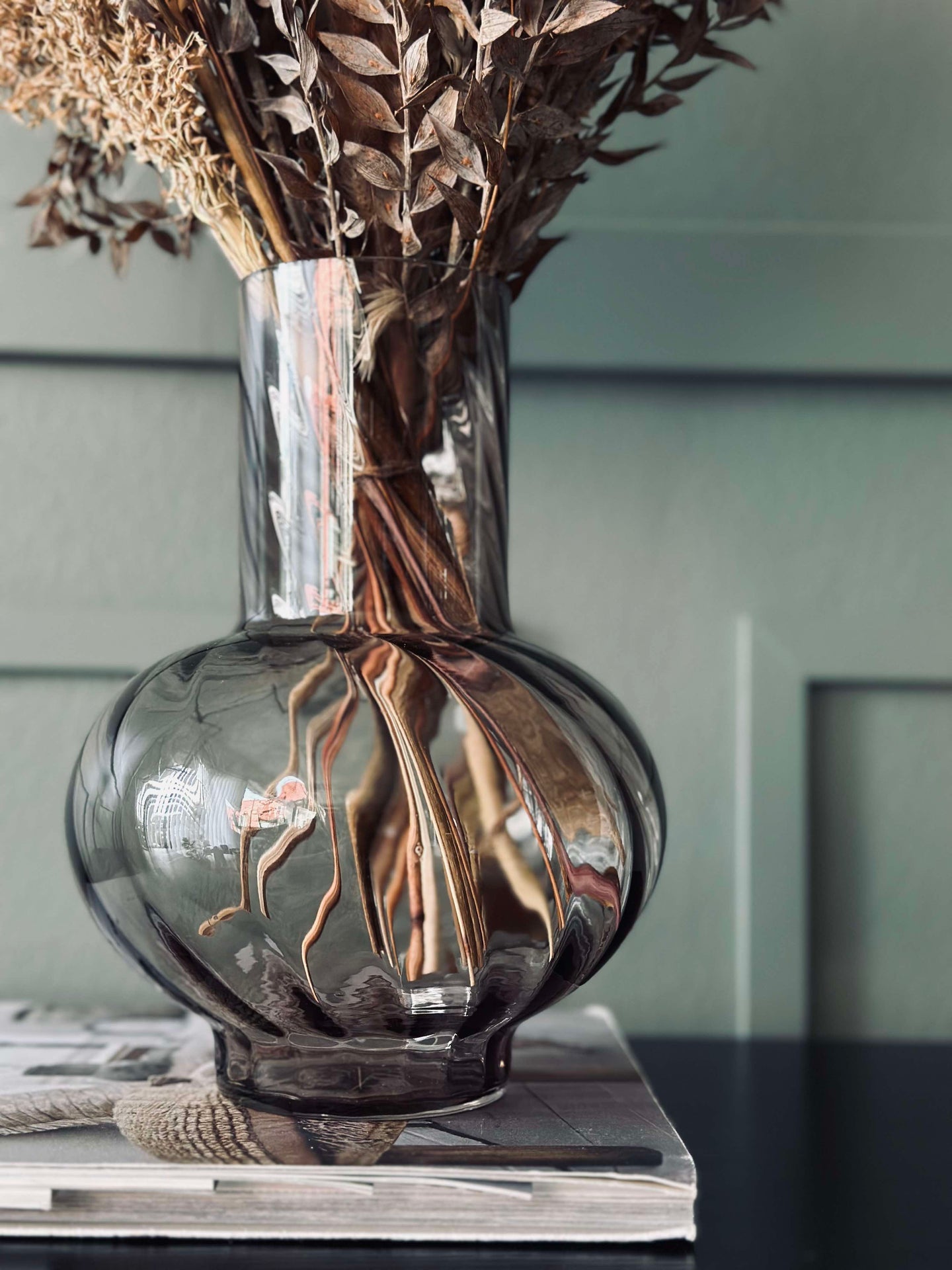 Glassvase Brown