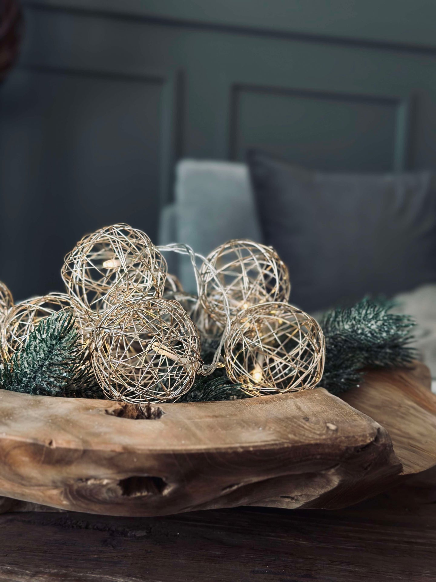 Lyskjede Gull - 10 LED-kuler