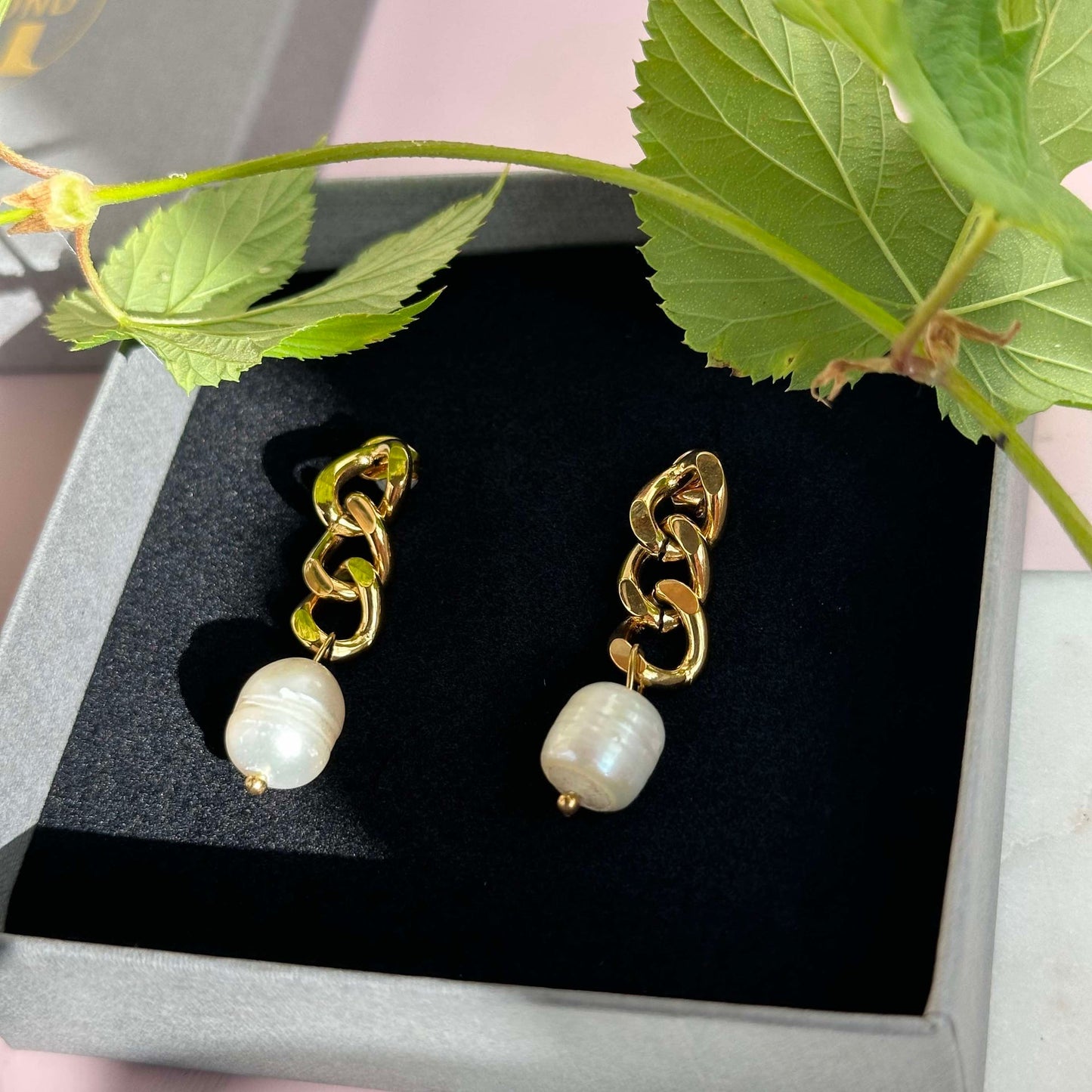 Elsa 18k gullbelagt øredobber