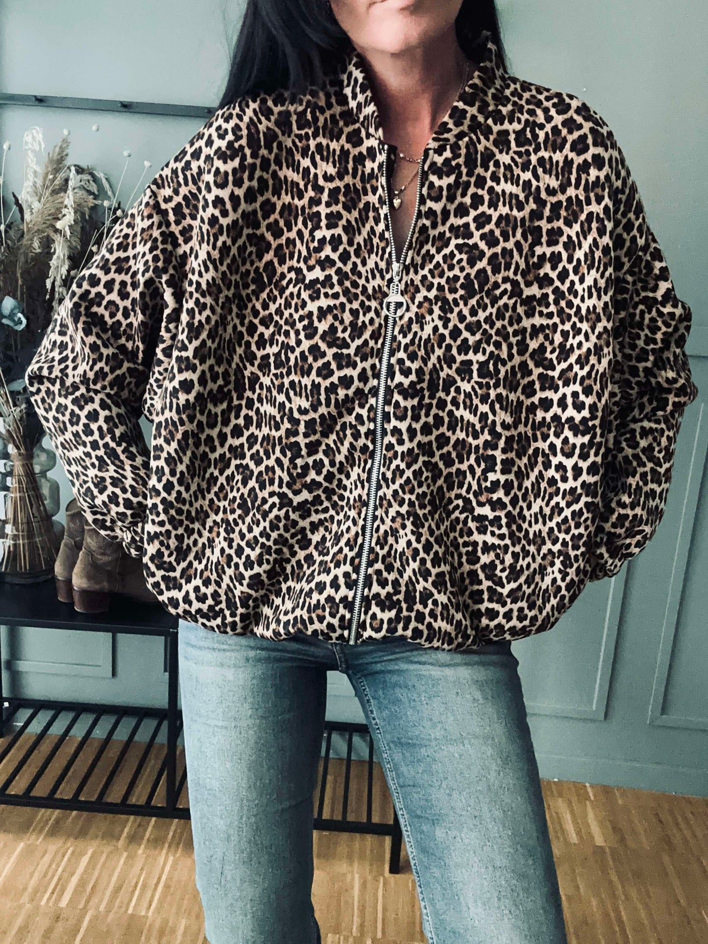 Kul leopardjakke