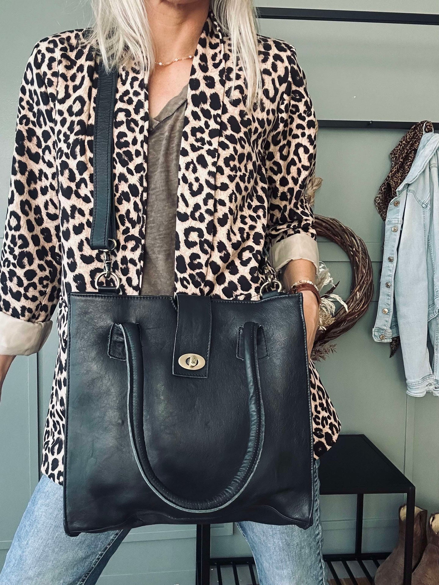 Arbeidsveske Lady i bøffelskinn