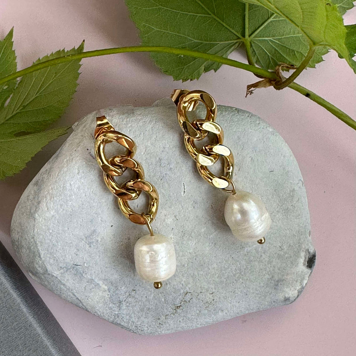 Øreringer Elsa 18k forgylt
