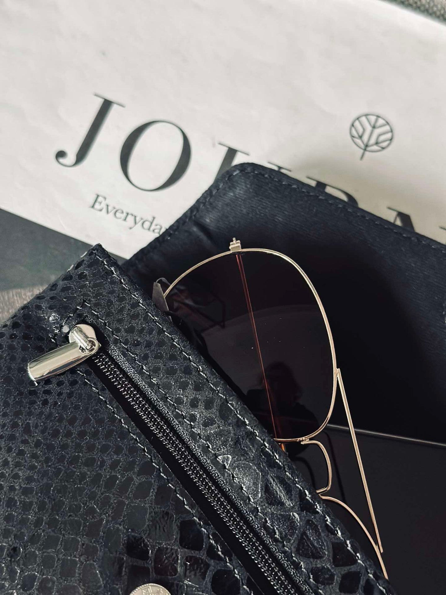 Lommebok Aura Black Croco
