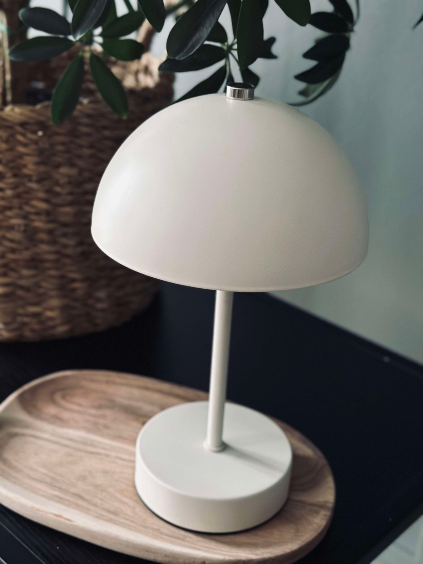 Bordlampe med touch - Hvit