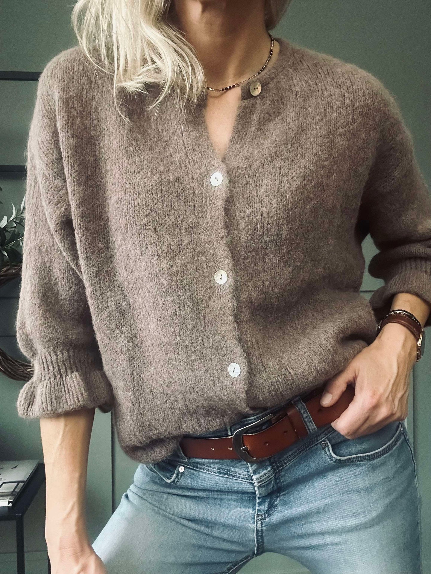Cardigan Juliana - Fango