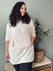 Hoodie Fleece White - Oversize