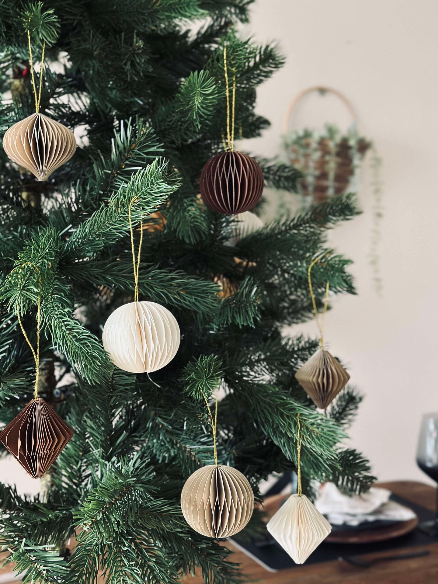 Juleoppheng i papir Small - 9 stk