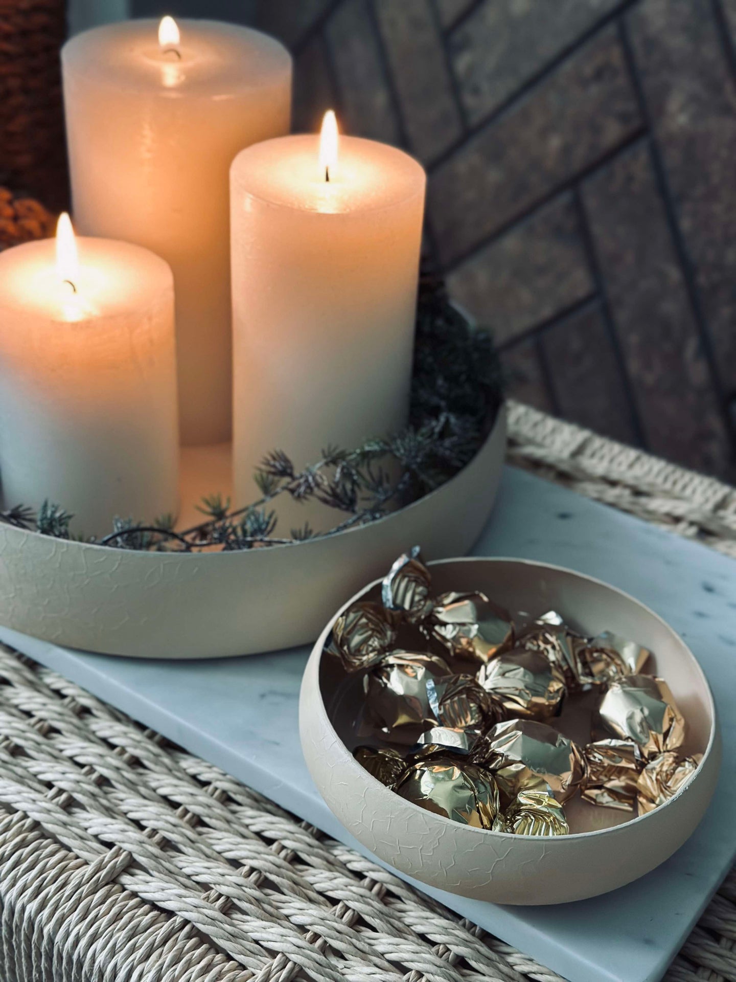 Serveringsfat NOYA 26 cm - Beige