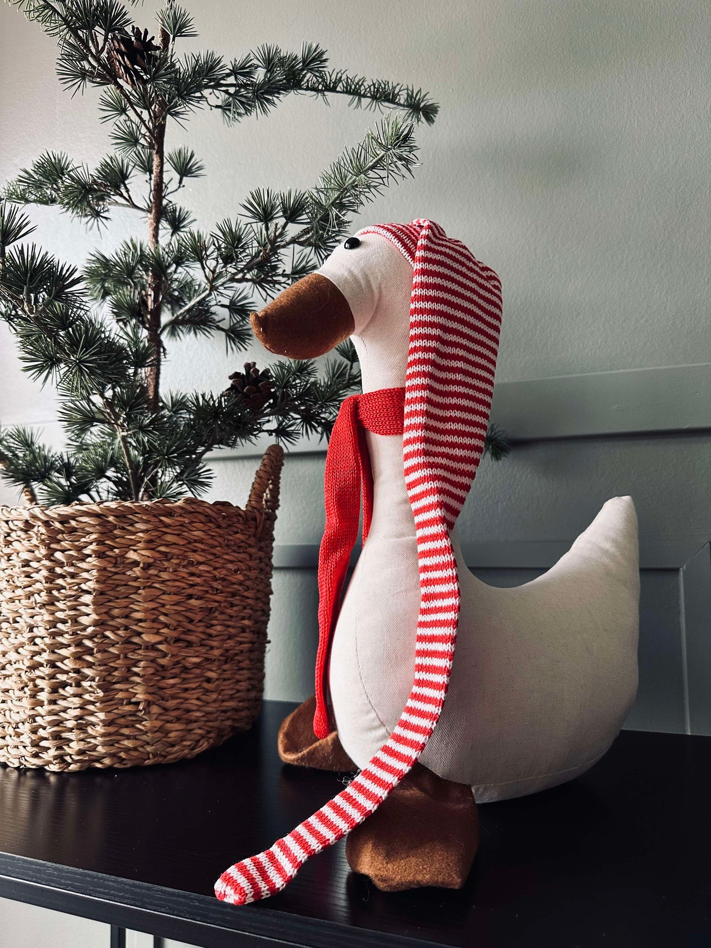 Juleand med lue - Large