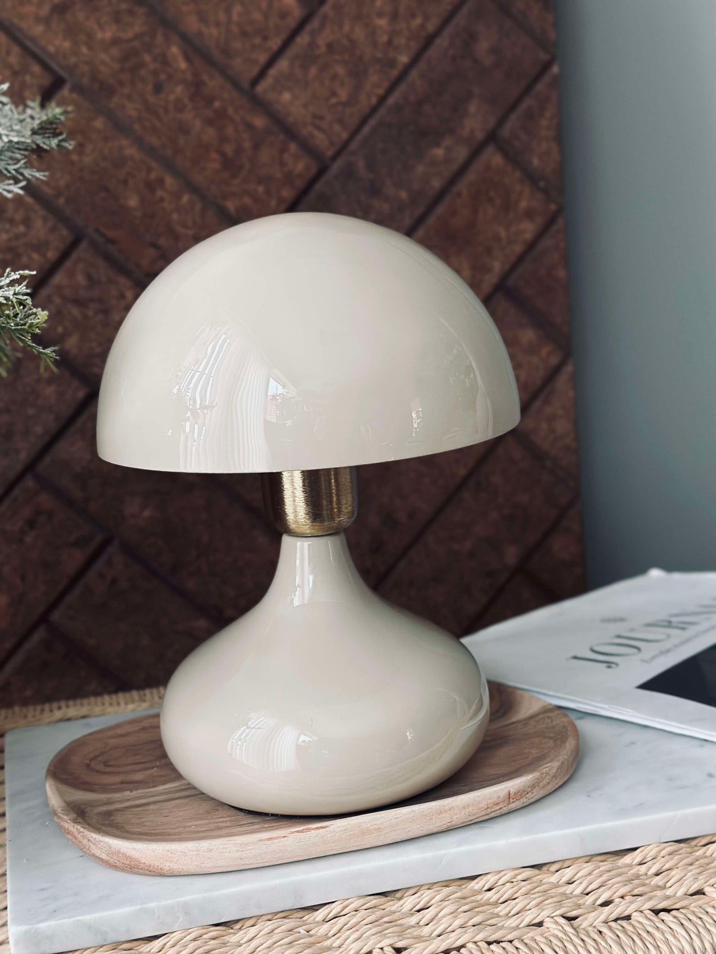 Bordlampe NOYA - Beige